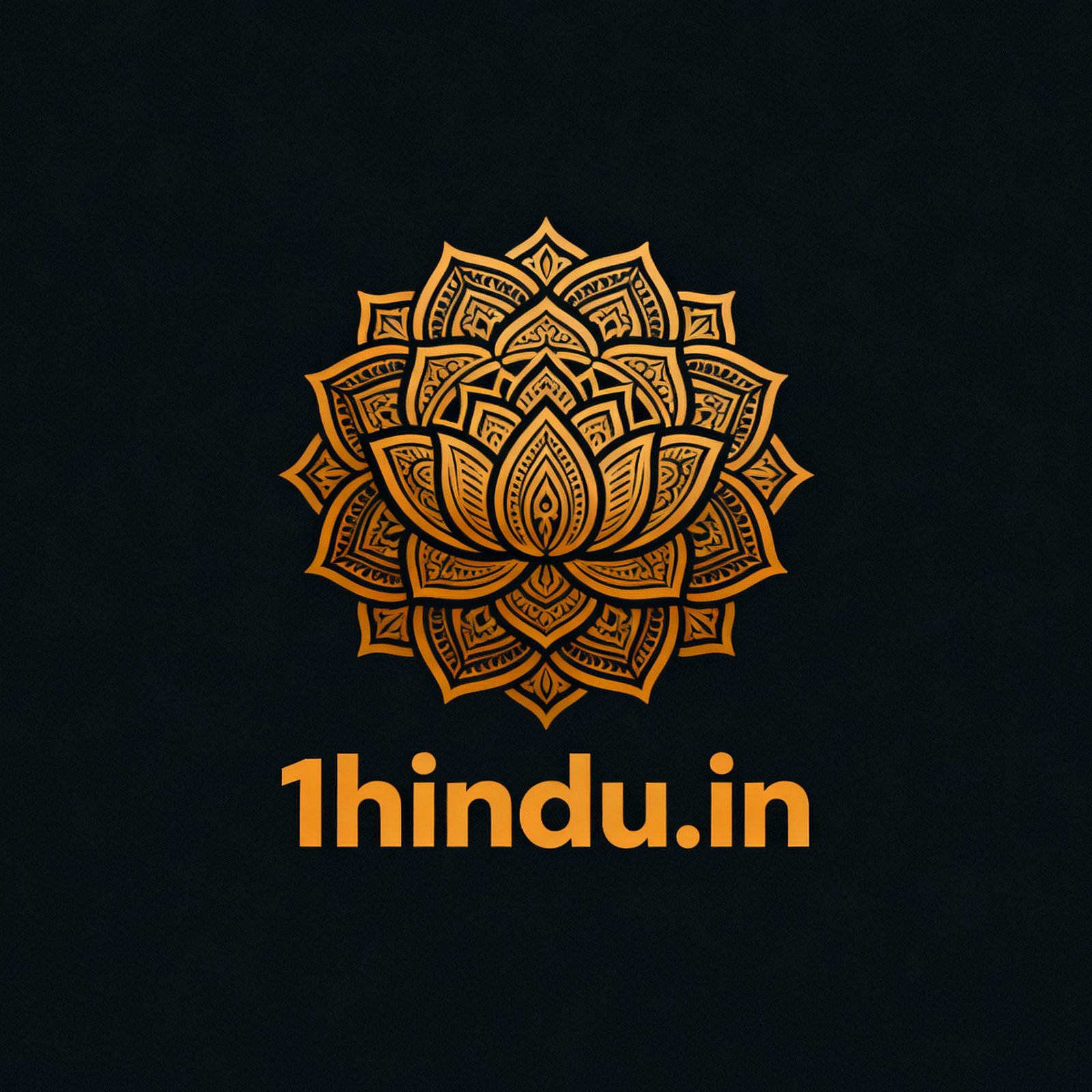 1hindu.in lotus mandala logo